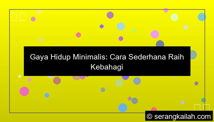 visual gaya hidup minimalis