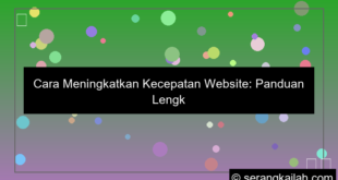 visual cara meningkatkan kecepatan website