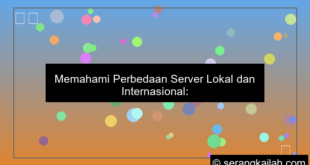 gambar perbedaan server lokal dan internasional