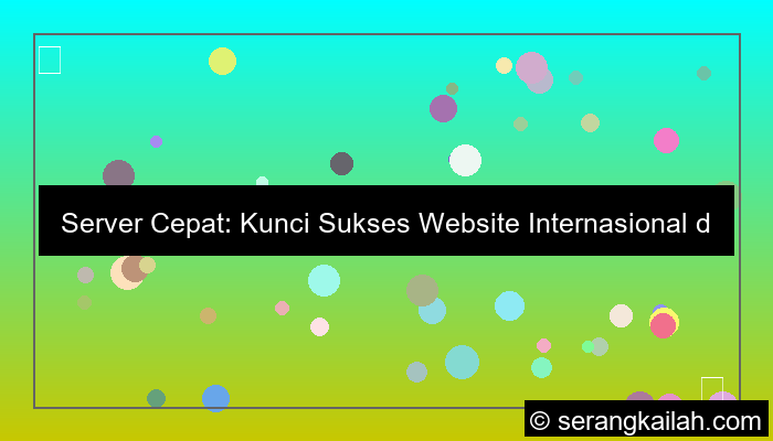 server cepat untuk website internasional