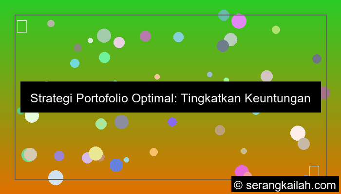 strategi portofolio optimal