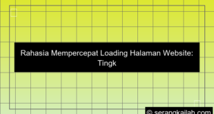 teknik mempercepat loading halaman