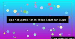 visual tips kebugaran harian